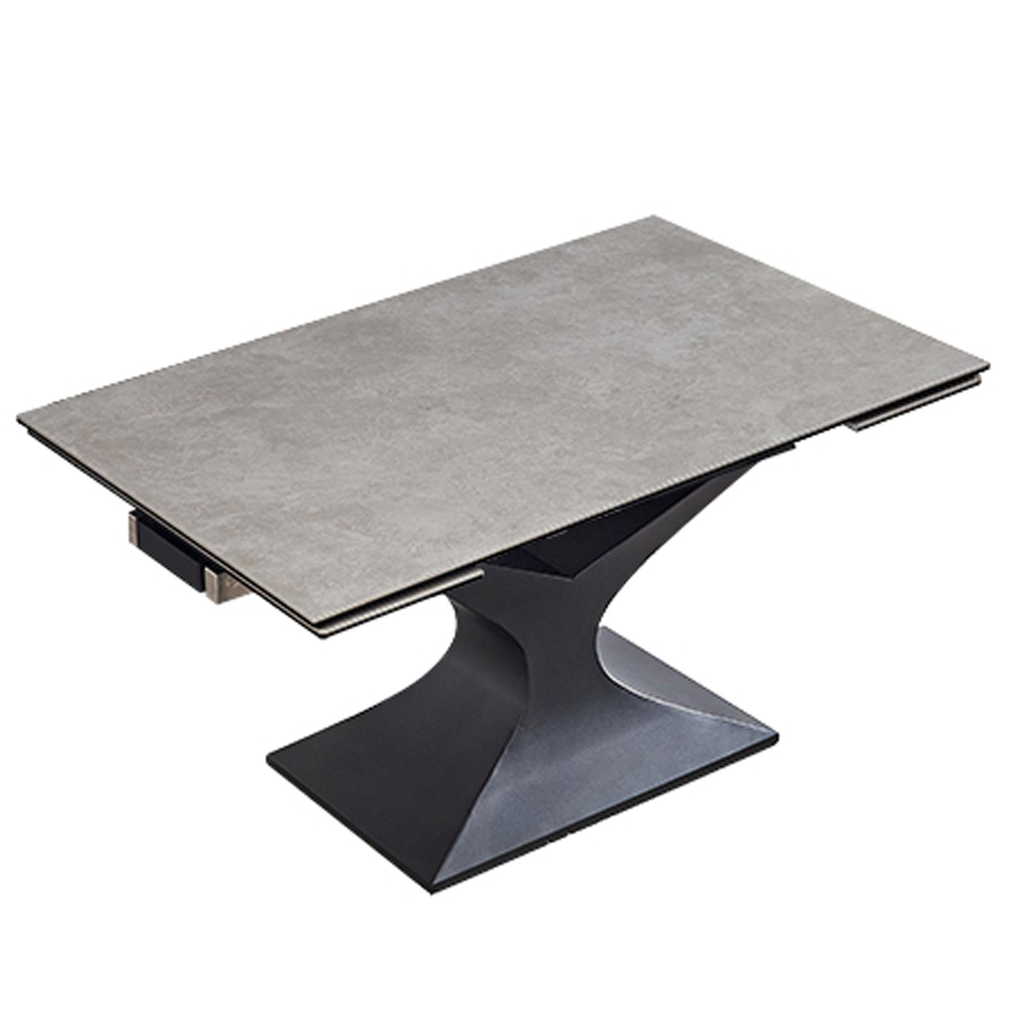 Product photograph of Cassino Grey Ceramic 4 Seater Extending Dining Table from Choice Furniture Superstore.
