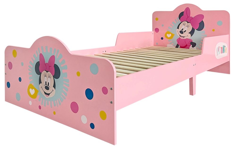 Product photograph of Disney Minnie Mouse Pink 3ft Single Bed from Choice Furniture Superstore.