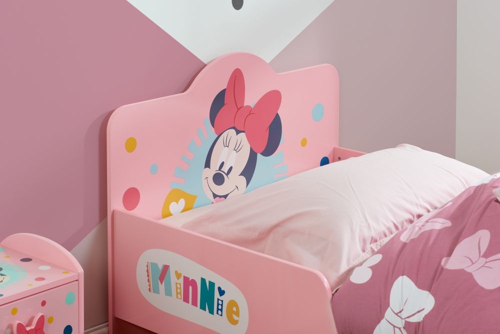 Product photograph of Disney Minnie Mouse Pink 3ft Single Bed from Choice Furniture Superstore.