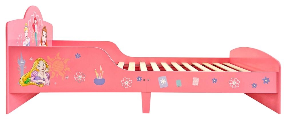 Product photograph of Disney Princess Pink 3ft Single Bed from Choice Furniture Superstore.