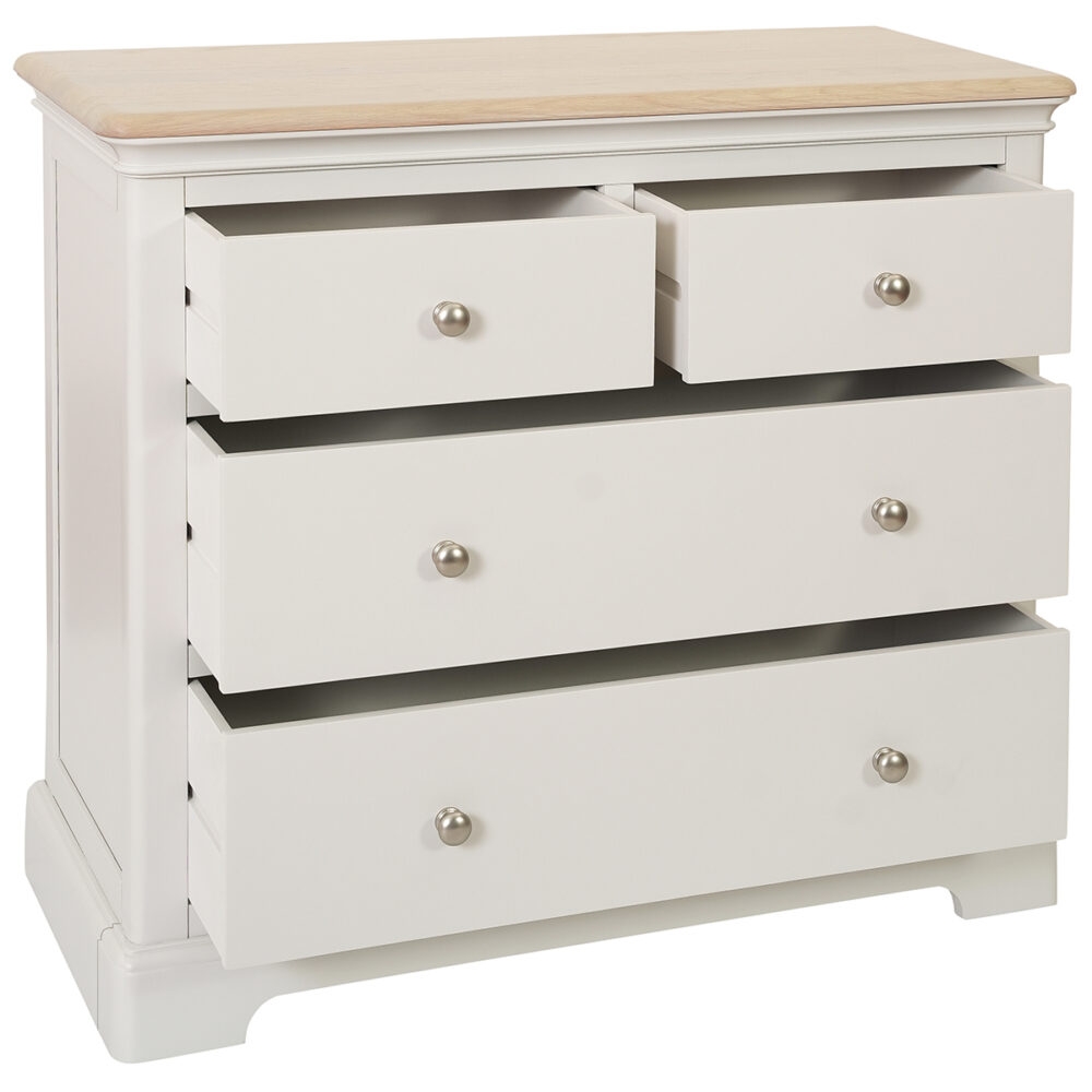 Product photograph of Cromwell Painted 2 2 Drawer Chest - Comes In Grey Mist Painted Bluestar Painted Cobblestone Painted Options from Choice Furniture Superstore.