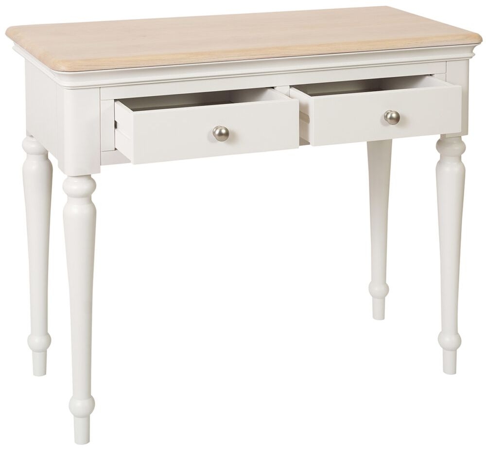 Product photograph of Cromwell Grey Mist Painted Dressing Table - Comes In Grey Mist Painted Bluestar Painted Cobblestone Painted Options from Choice Furniture Superstore.