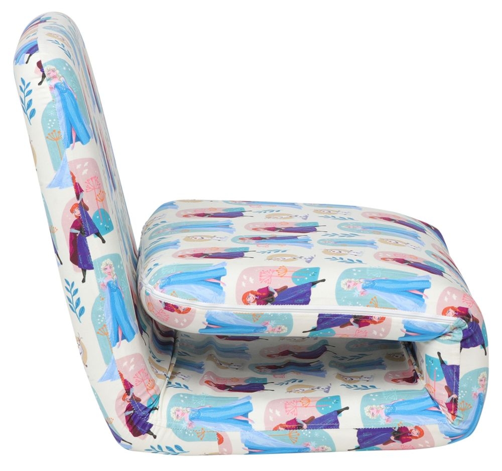 Product photograph of Disney Frozen Multi Coloured Fabric Fold Out Bed Chair from Choice Furniture Superstore.