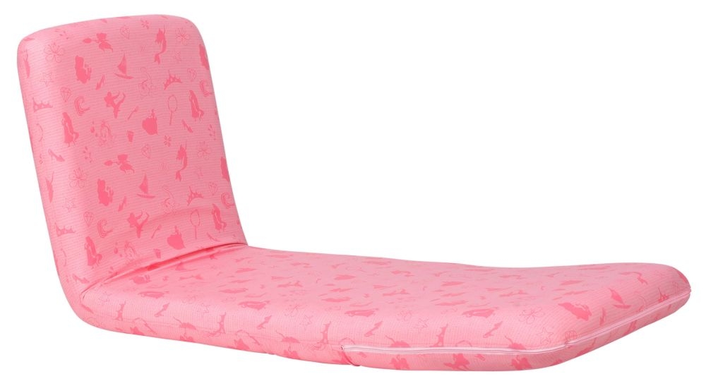 Product photograph of Disney Princess Pink Fabric Fold Out Bed Chair from Choice Furniture Superstore.