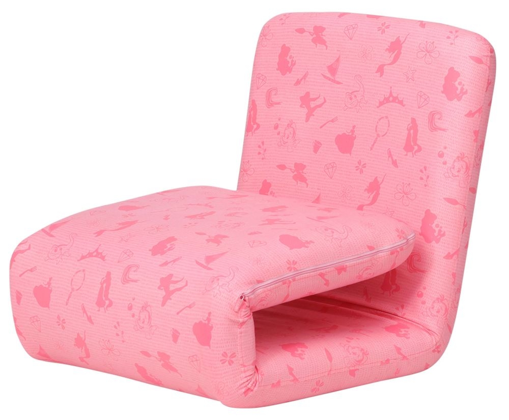 Product photograph of Disney Princess Pink Fabric Fold Out Bed Chair from Choice Furniture Superstore.