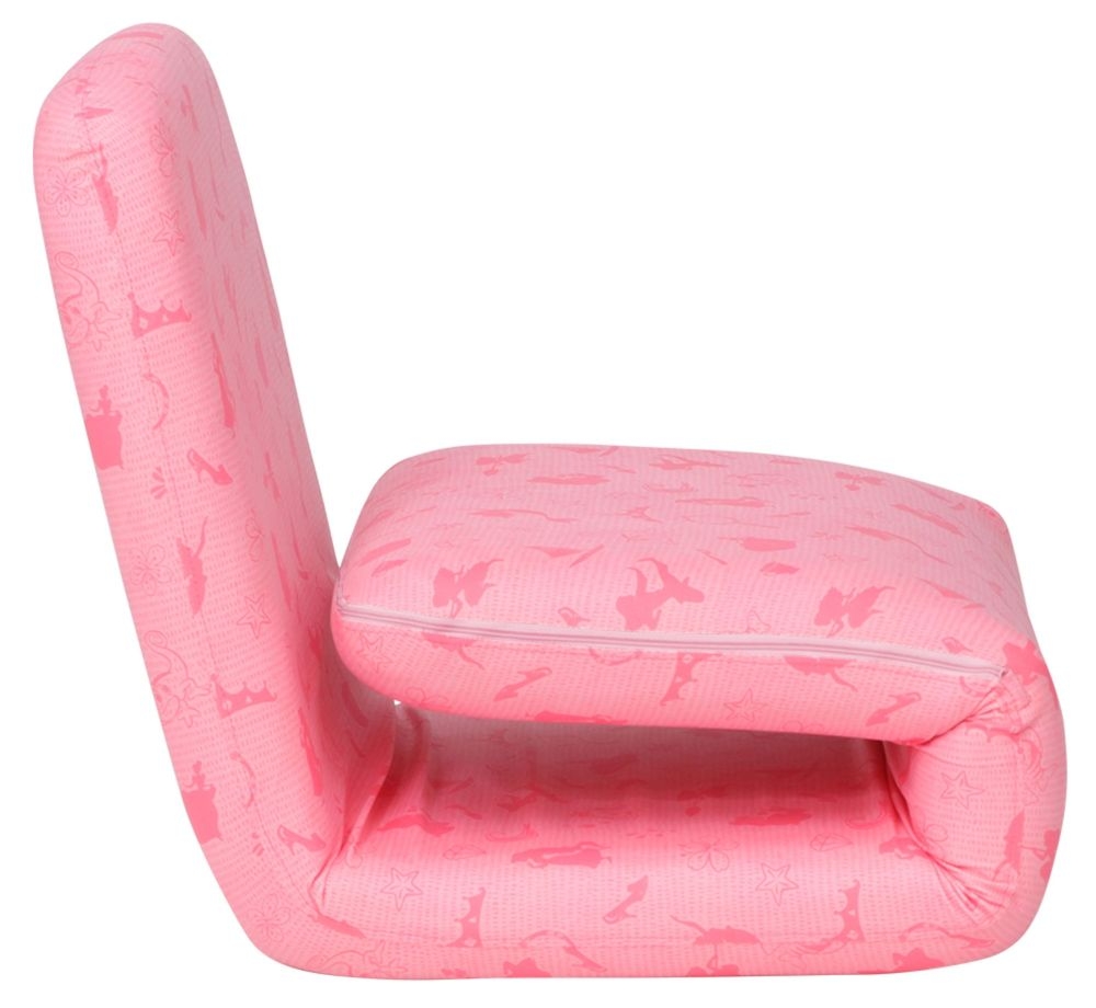 Product photograph of Disney Princess Pink Fabric Fold Out Bed Chair from Choice Furniture Superstore.