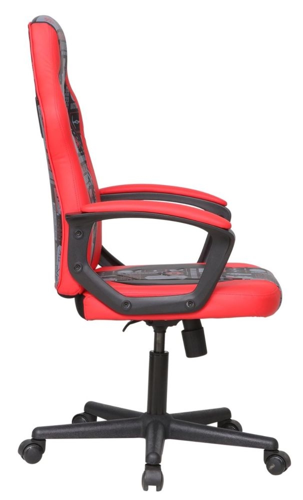 Product photograph of Disney Star Wars Red And Black Faux Leather Gaming Chair from Choice Furniture Superstore.