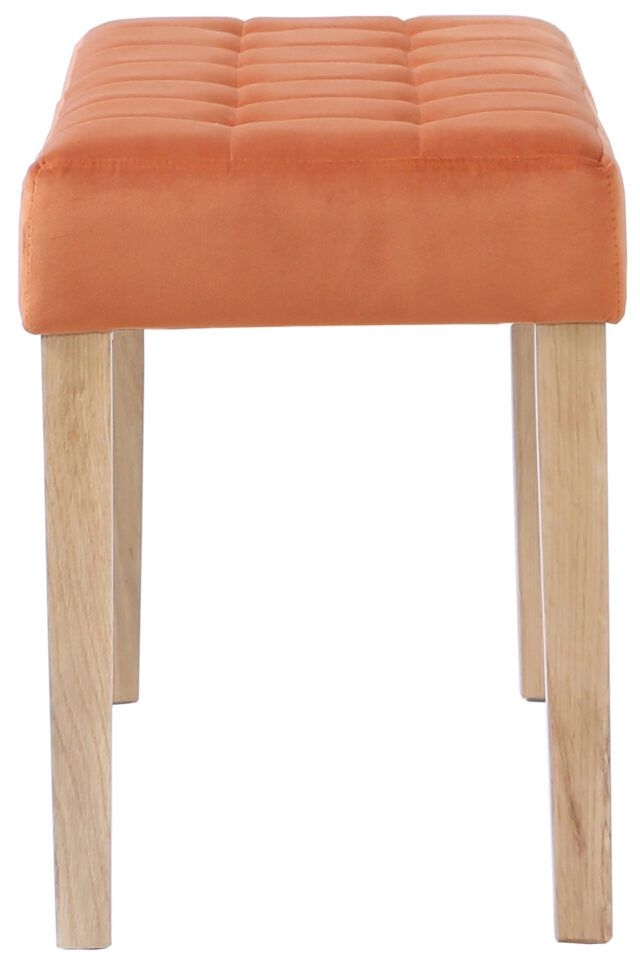 Product photograph of Ashbury Orange Fabric Small Dining Bench from Choice Furniture Superstore.