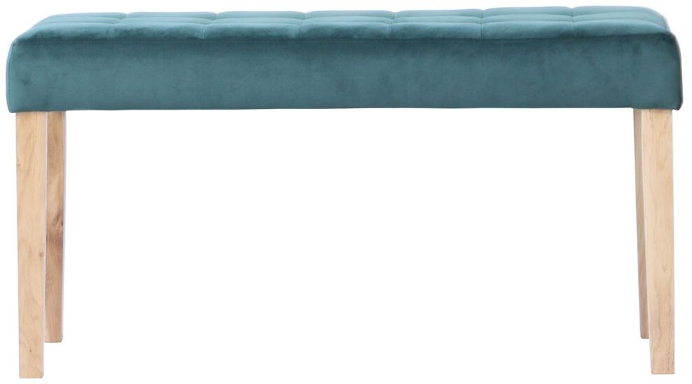 Product photograph of Ashbury Green Fabric Small Dining Bench from Choice Furniture Superstore.