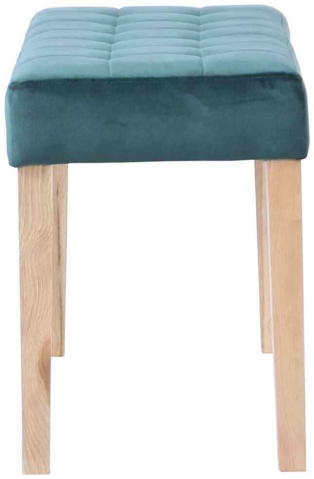 Product photograph of Ashbury Green Fabric Small Dining Bench from Choice Furniture Superstore.