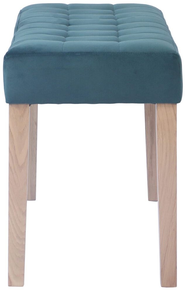 Product photograph of Ashbury Green Fabric Large Dining Bench from Choice Furniture Superstore.