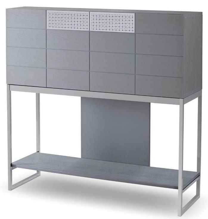 Product photograph of Gillmore Space Adriana 1 Door 2 Drawer Bureau Desk from Choice Furniture Superstore.