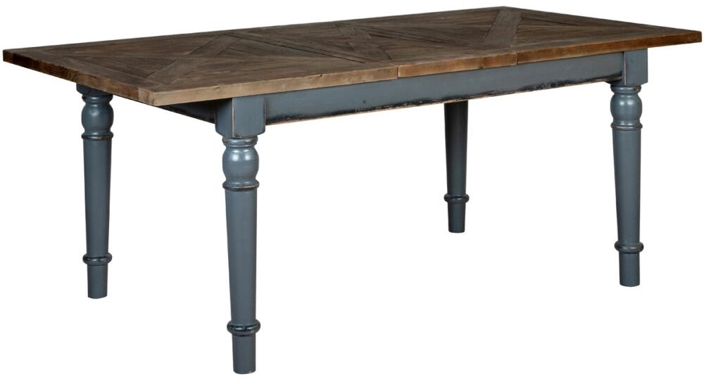 Product photograph of Bishop Dove Grey Painted Pine Pine 4 Seater Extending Dining Table from Choice Furniture Superstore.