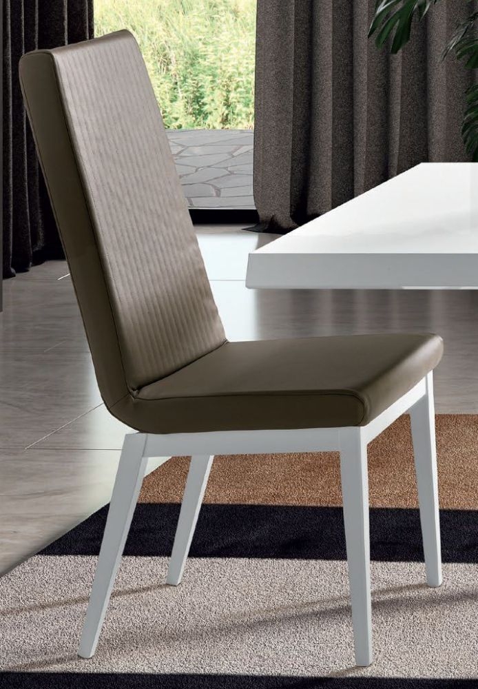 Product photograph of Camel Elite Day Bianco Antico Italian Flute Stripe Dining Chair Sold In Pairs from Choice Furniture Superstore.