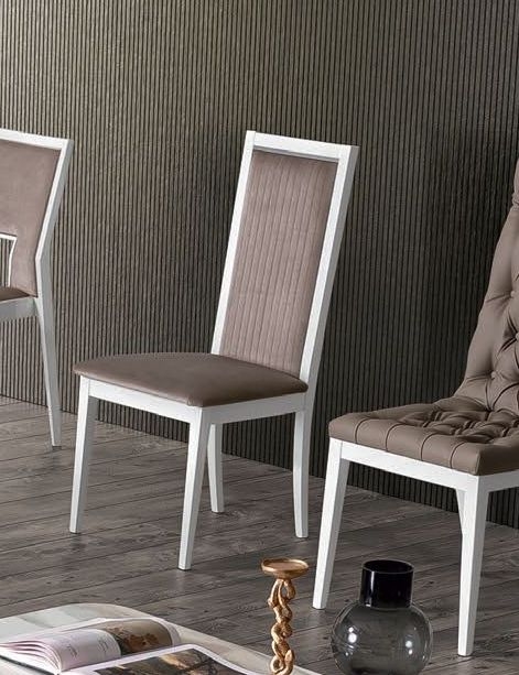 Product photograph of Camel Elite Day Bianco Antico Italian Roma Stripe Dining Chair Sold In Pairs from Choice Furniture Superstore.