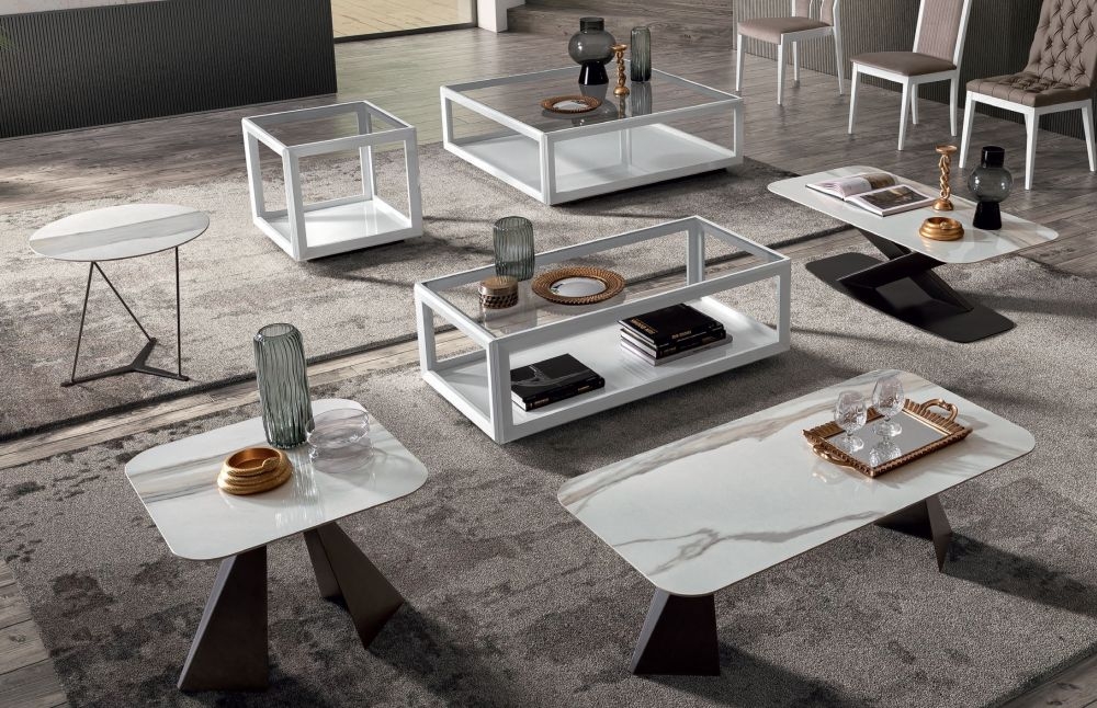 Product photograph of Camel Elite Day Bianco Antico Italian Mini Coffee Table from Choice Furniture Superstore.