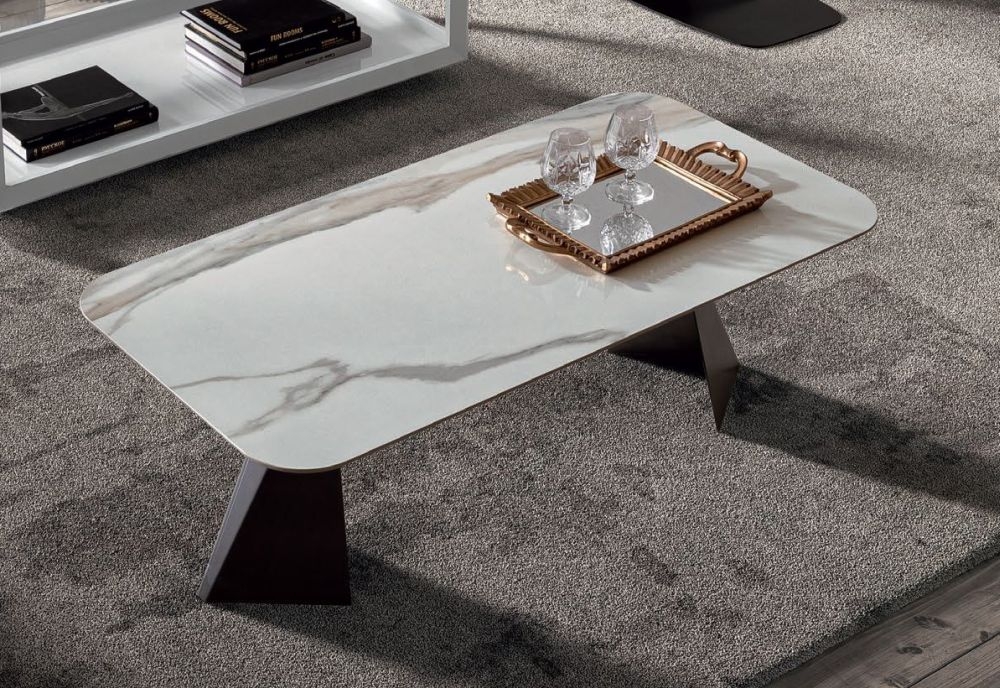 Product photograph of Camel Elite Day Bianco Antico Italian Tent Ceramic Top Coffee Table from Choice Furniture Superstore.