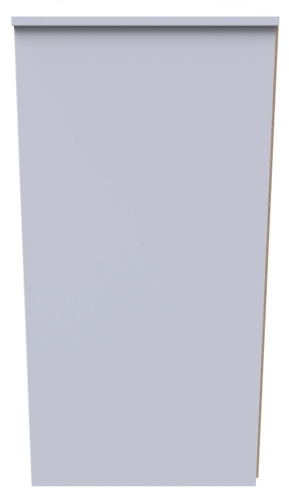 Product photograph of Las Vegas White And Green 6 Drawer Midi Chest from Choice Furniture Superstore.
