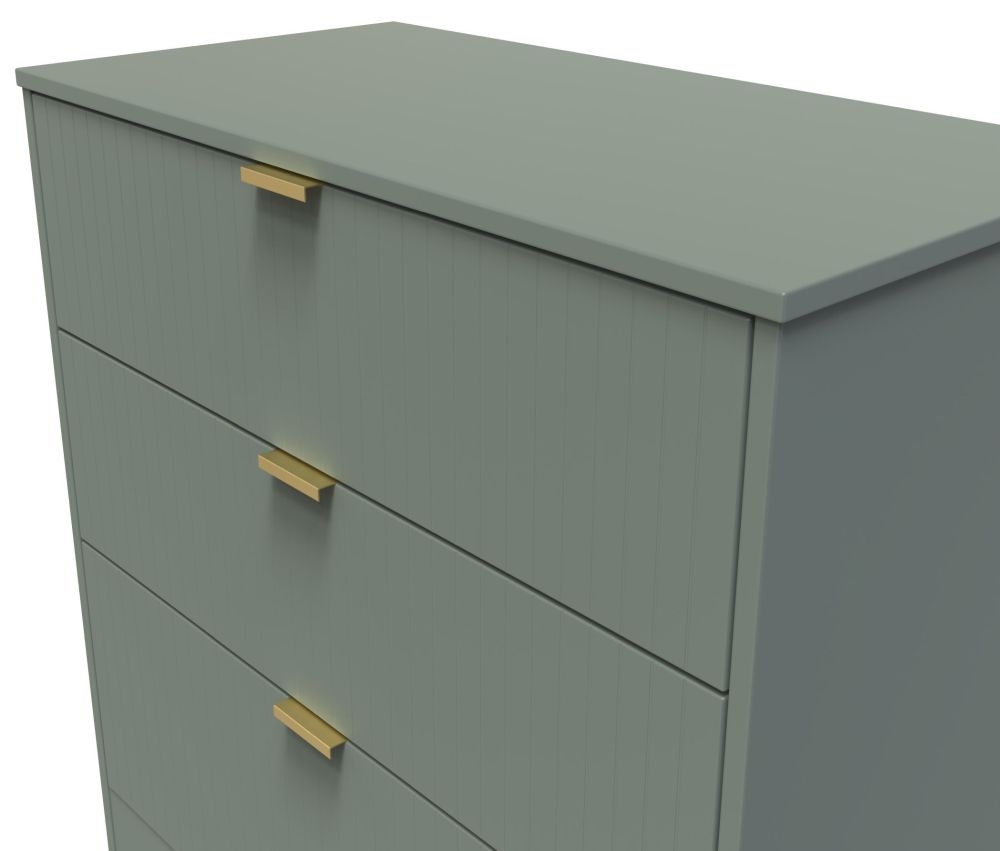 Product photograph of Nashville Reed Green 3 Drawer Deep Chest from Choice Furniture Superstore.