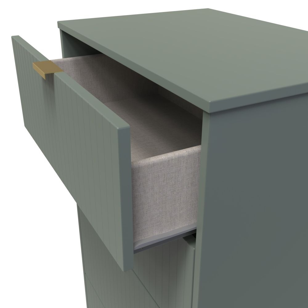 Product photograph of Nashville Green 4 Drawer Deep Midi Chest from Choice Furniture Superstore.