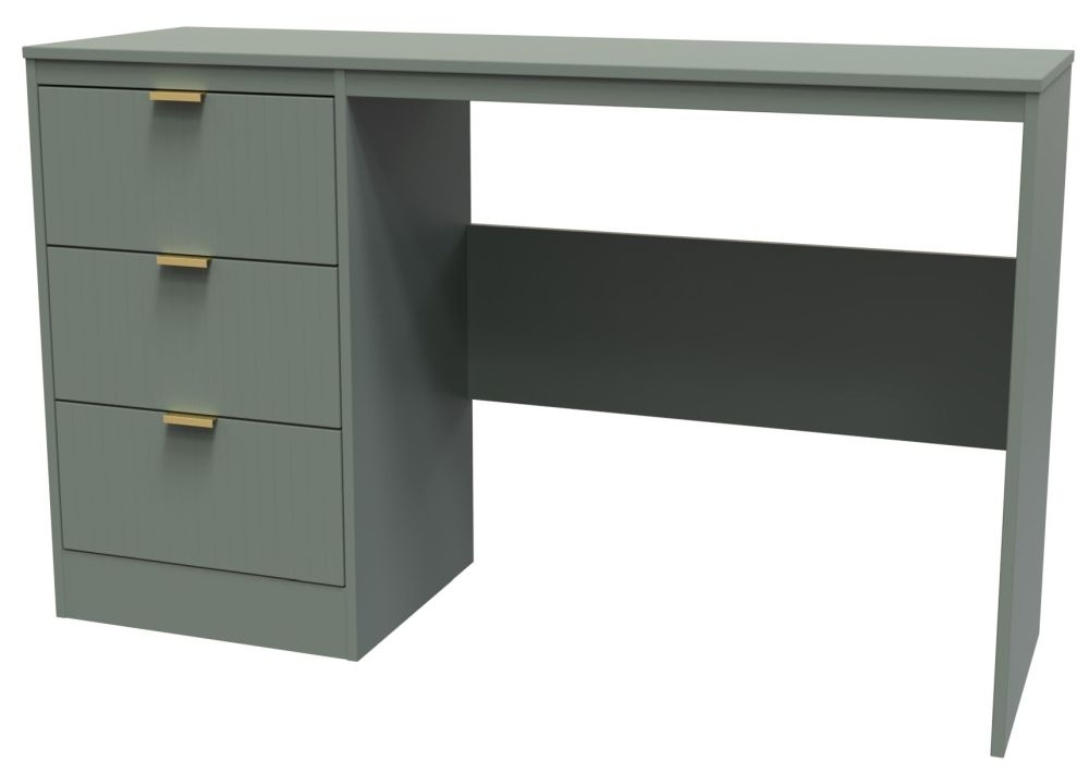 Product photograph of Nashville Green 3 Drawer Desk from Choice Furniture Superstore.