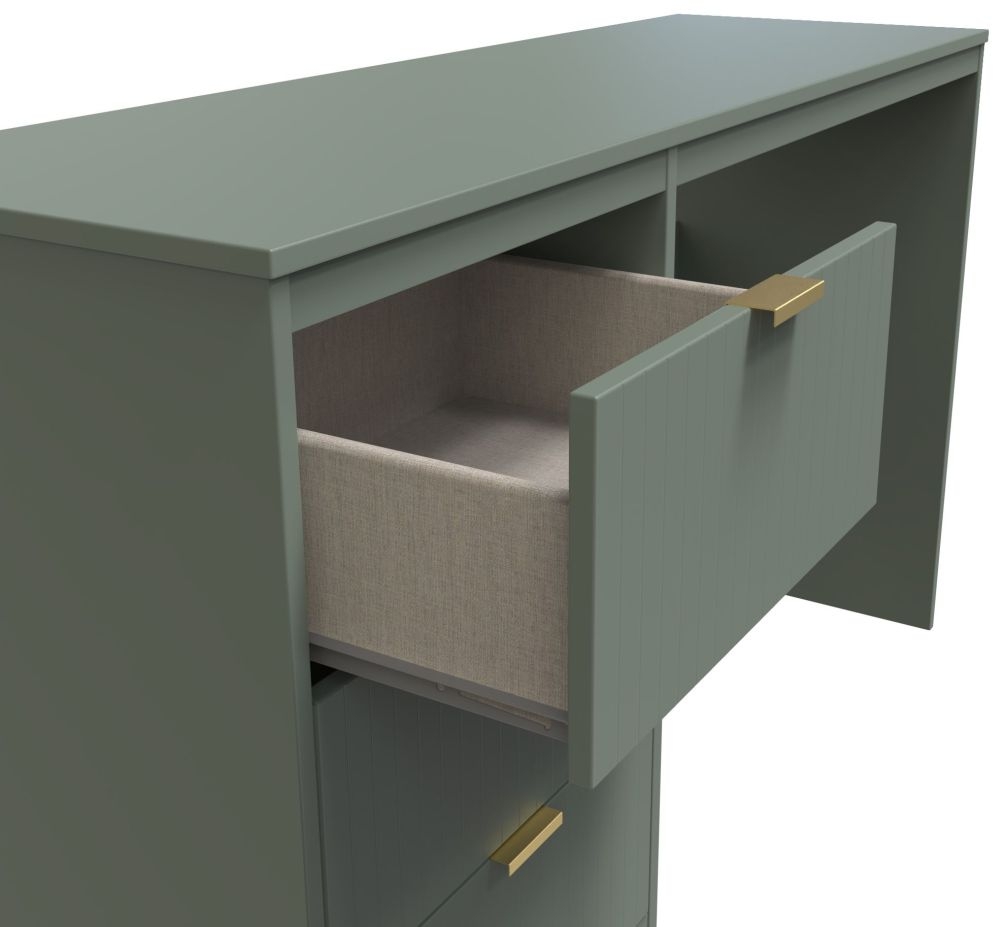Product photograph of Nashville Green 3 Drawer Desk from Choice Furniture Superstore.