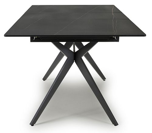 Product photograph of Timor Black Sintered Stone 180cm Extending Dining Table from Choice Furniture Superstore.