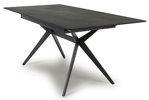 Product photograph of Timor Black Sintered Stone 180cm Extending Dining Table from Choice Furniture Superstore.