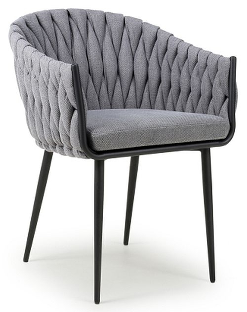 Product photograph of Pandora Dining Chair Sold In Pairs - Comes In Braided Grey Braided Yellow Braided Blue Options from Choice Furniture Superstore.