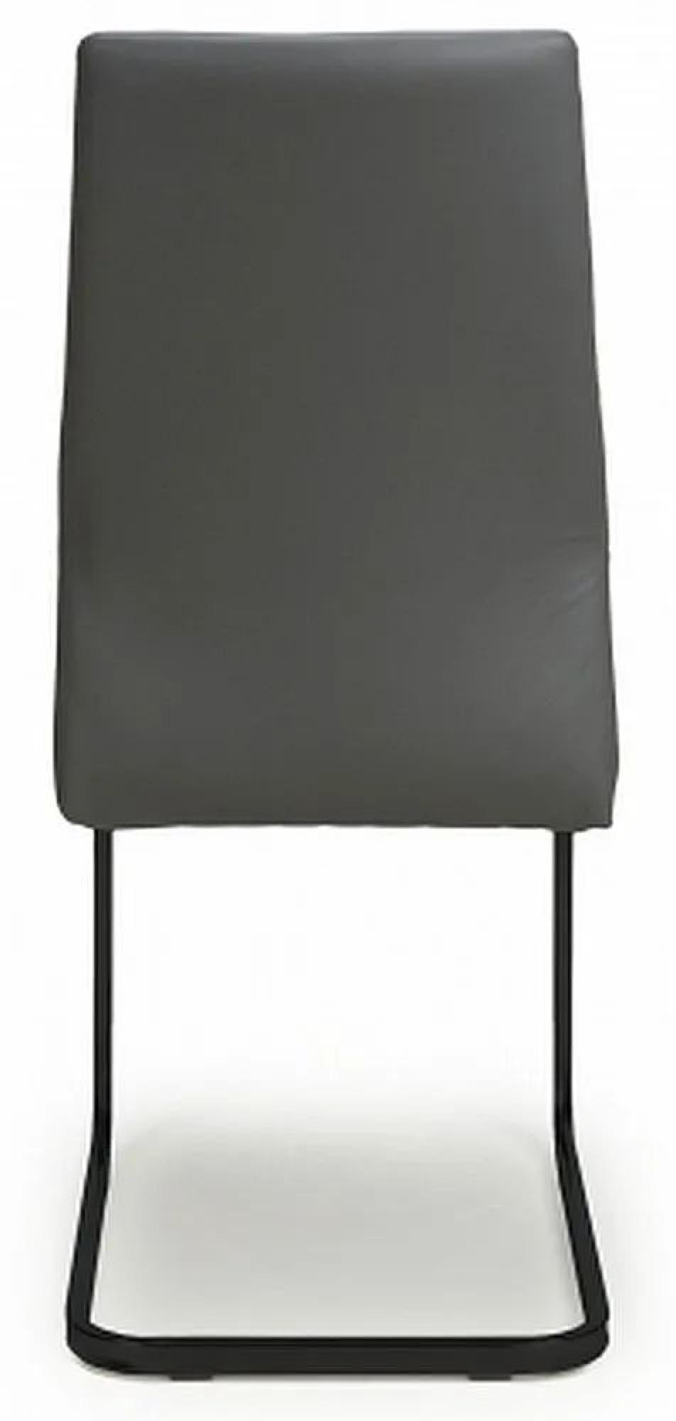 Product photograph of Set Of 4 Cordoba Grey Leather Effect Dining Chair from Choice Furniture Superstore.