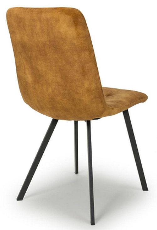 Product photograph of Cadiz Brushed Velvet Bronze Dining Chair Set Of 4 from Choice Furniture Superstore.