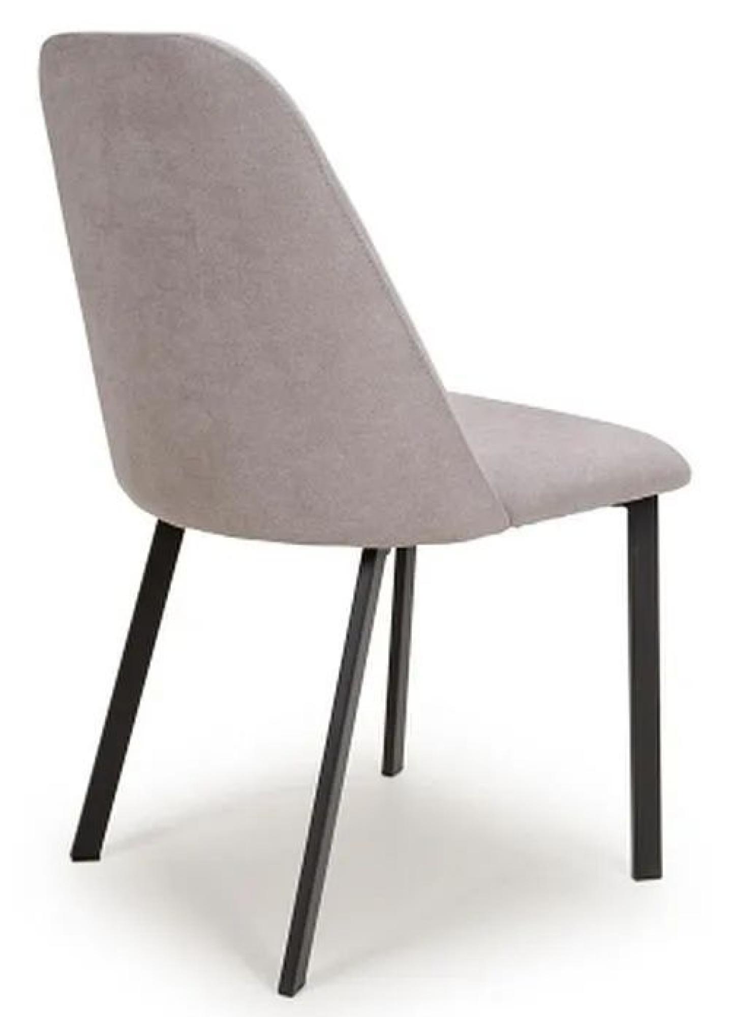 Product photograph of Set Of 2 Linden Linen Light Grey Dining Chair from Choice Furniture Superstore.