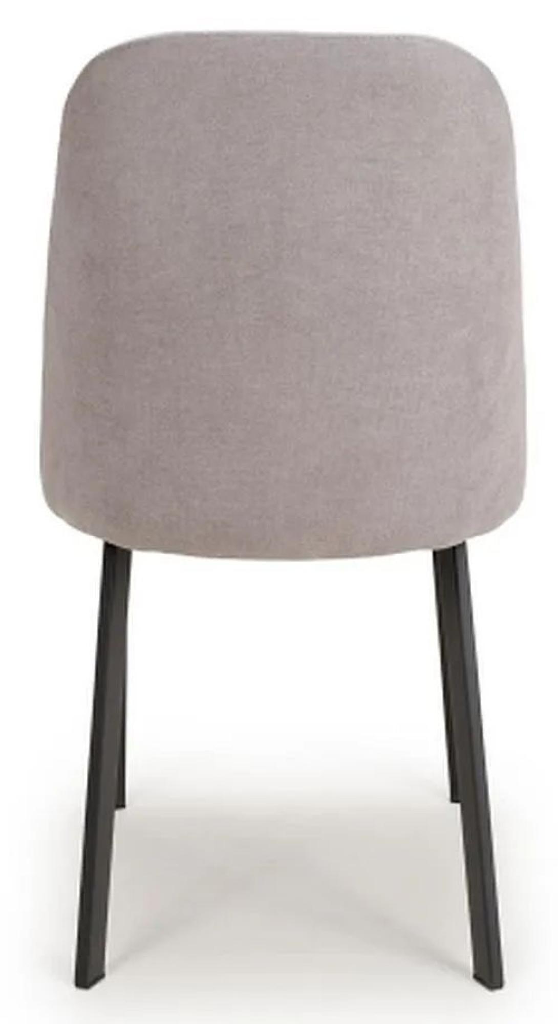 Product photograph of Set Of 2 Linden Linen Light Grey Dining Chair from Choice Furniture Superstore.