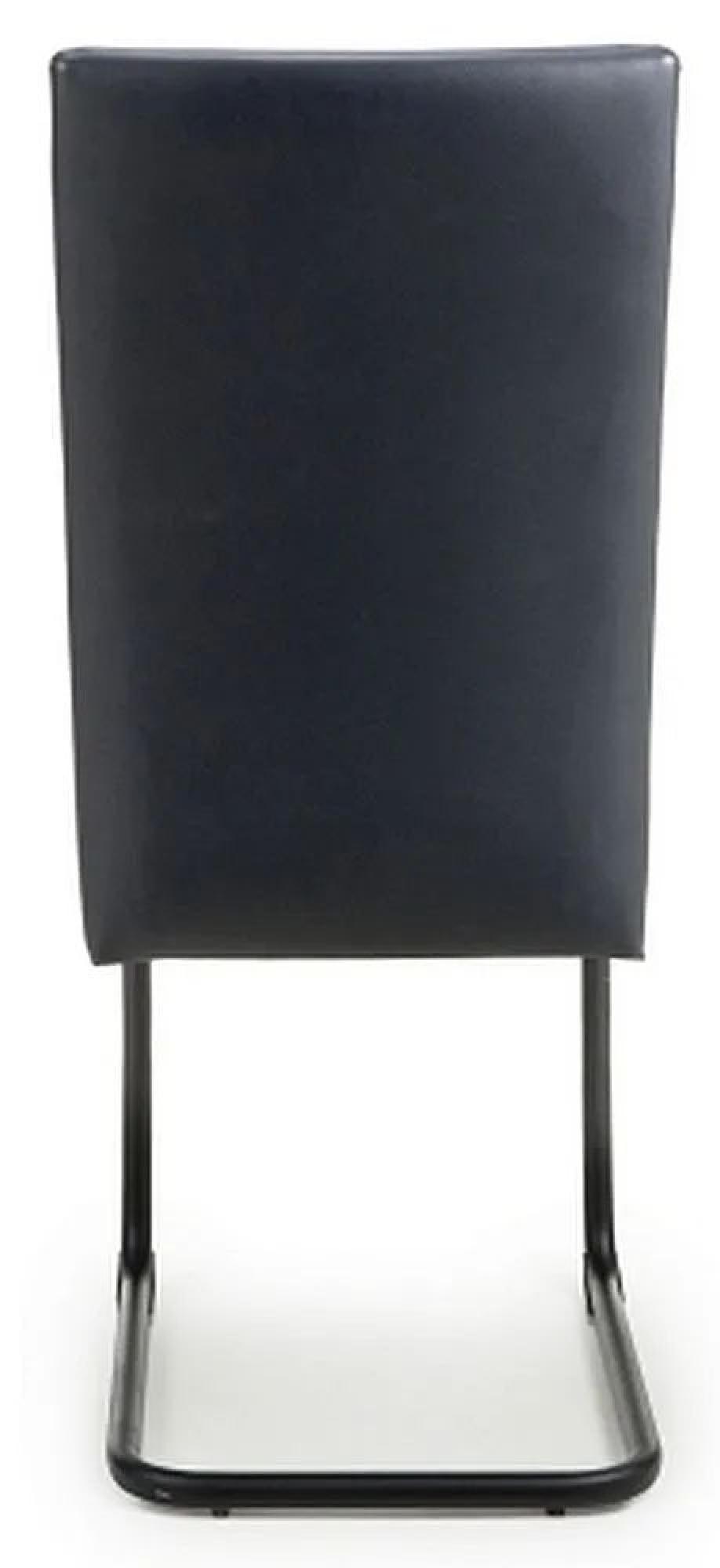 Product photograph of Set Of 4 Carlisle Black Leather Effect Dining Chair from Choice Furniture Superstore.