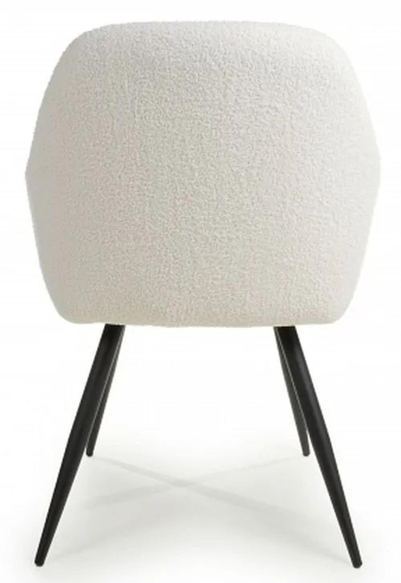 Product photograph of Set Of 2 Olympia Boucle White Dining Chair from Choice Furniture Superstore.