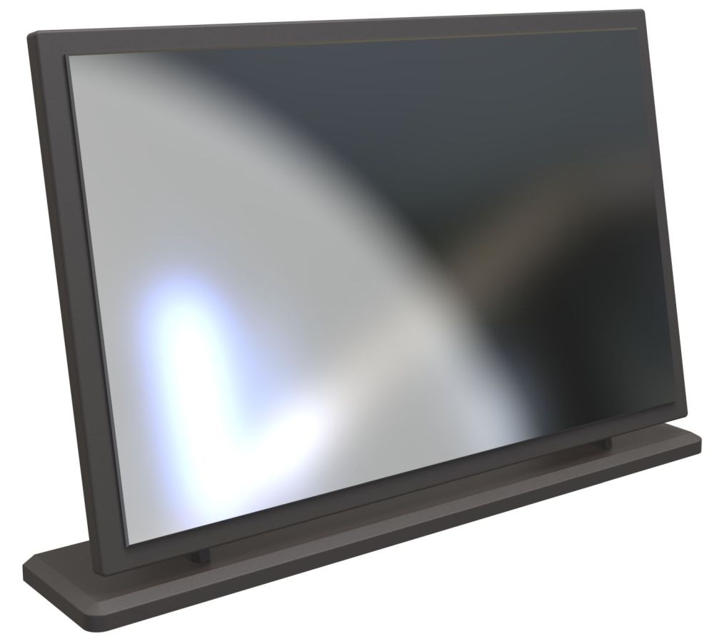 Product photograph of New York Graphite Large Mirror from Choice Furniture Superstore.