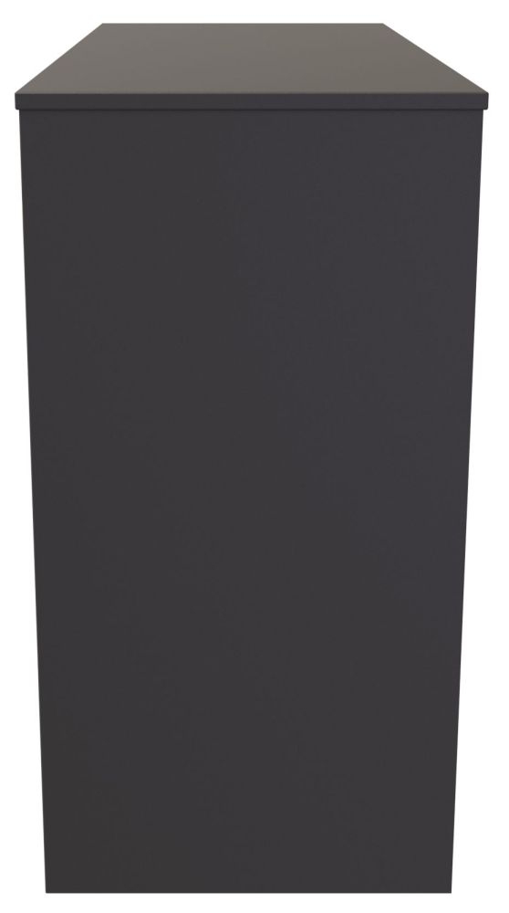 Product photograph of New York Graphite Single Pedestal Dressing Table from Choice Furniture Superstore.