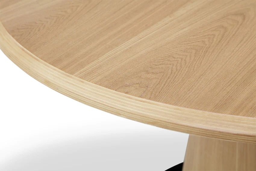 Product photograph of Jual Siena Oak Round Lamp Table - Jf319 from Choice Furniture Superstore.