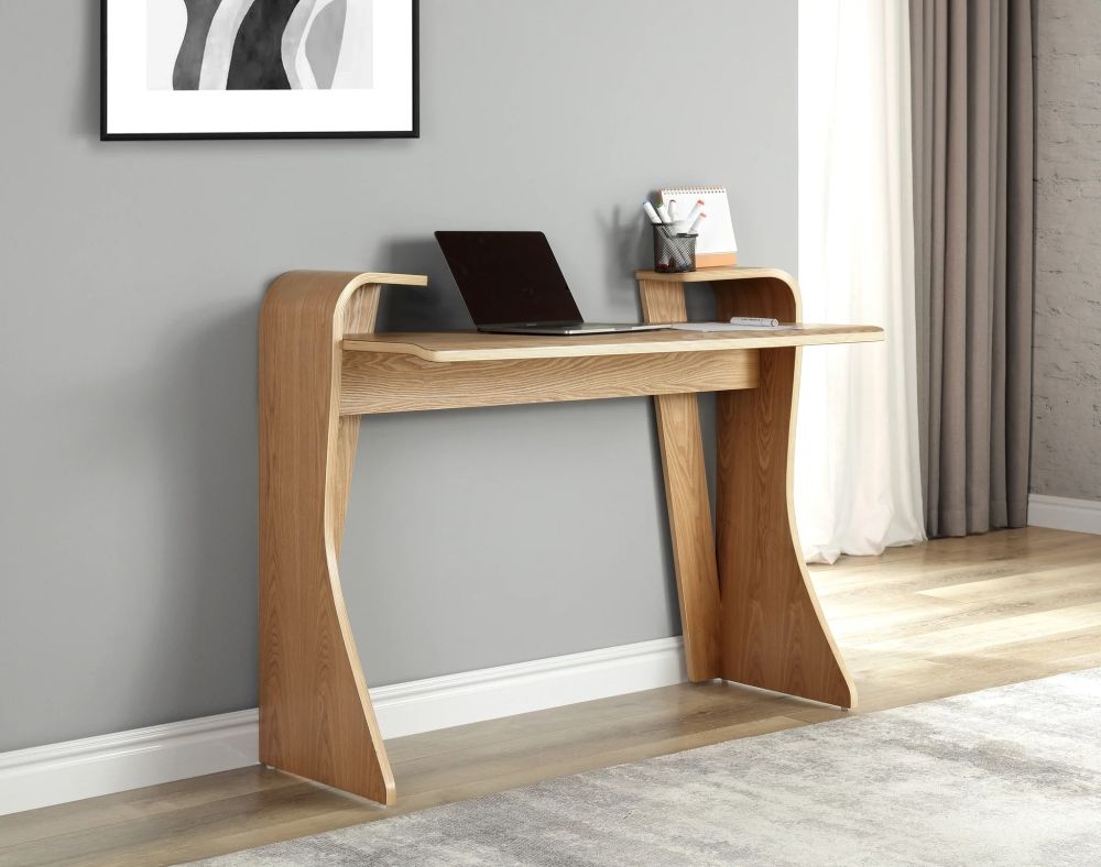 Product photograph of Jual Oslo Oak Desk - Pc820 from Choice Furniture Superstore.