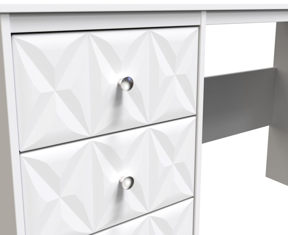 Product photograph of San Jose Matt White Desk from Choice Furniture Superstore.