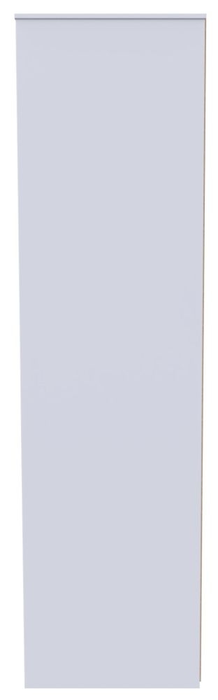 Product photograph of San Jose Matt White 3 Door Tall Plain Wardrobe from Choice Furniture Superstore.