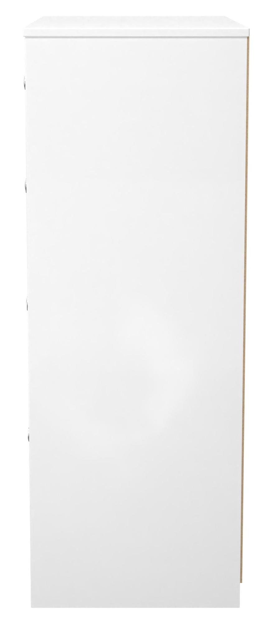 Product photograph of Padstow Grey And White 4 Drawer Deep Chest from Choice Furniture Superstore.