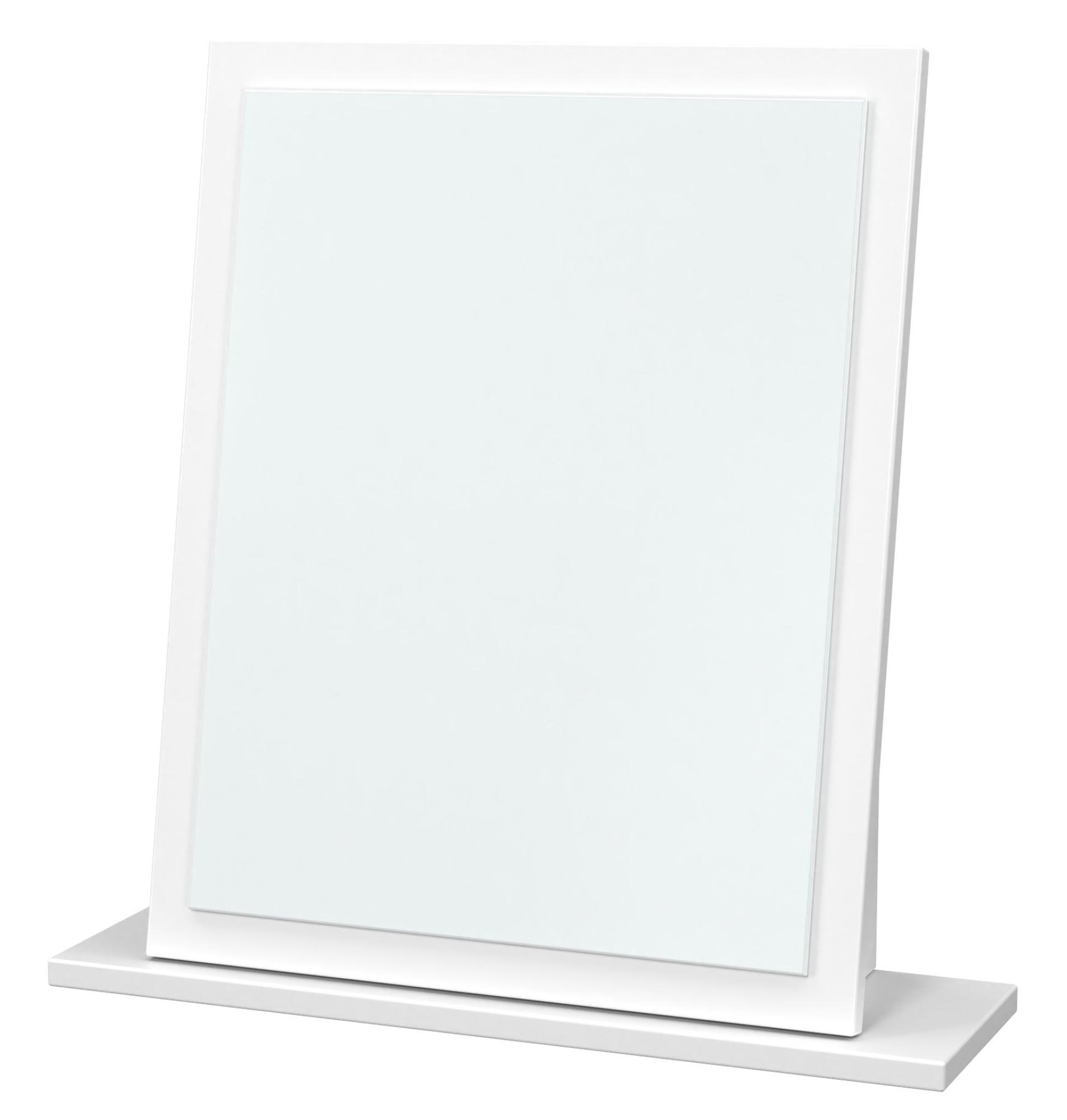Product photograph of Padstow White Small Dressing Mirror from Choice Furniture Superstore.