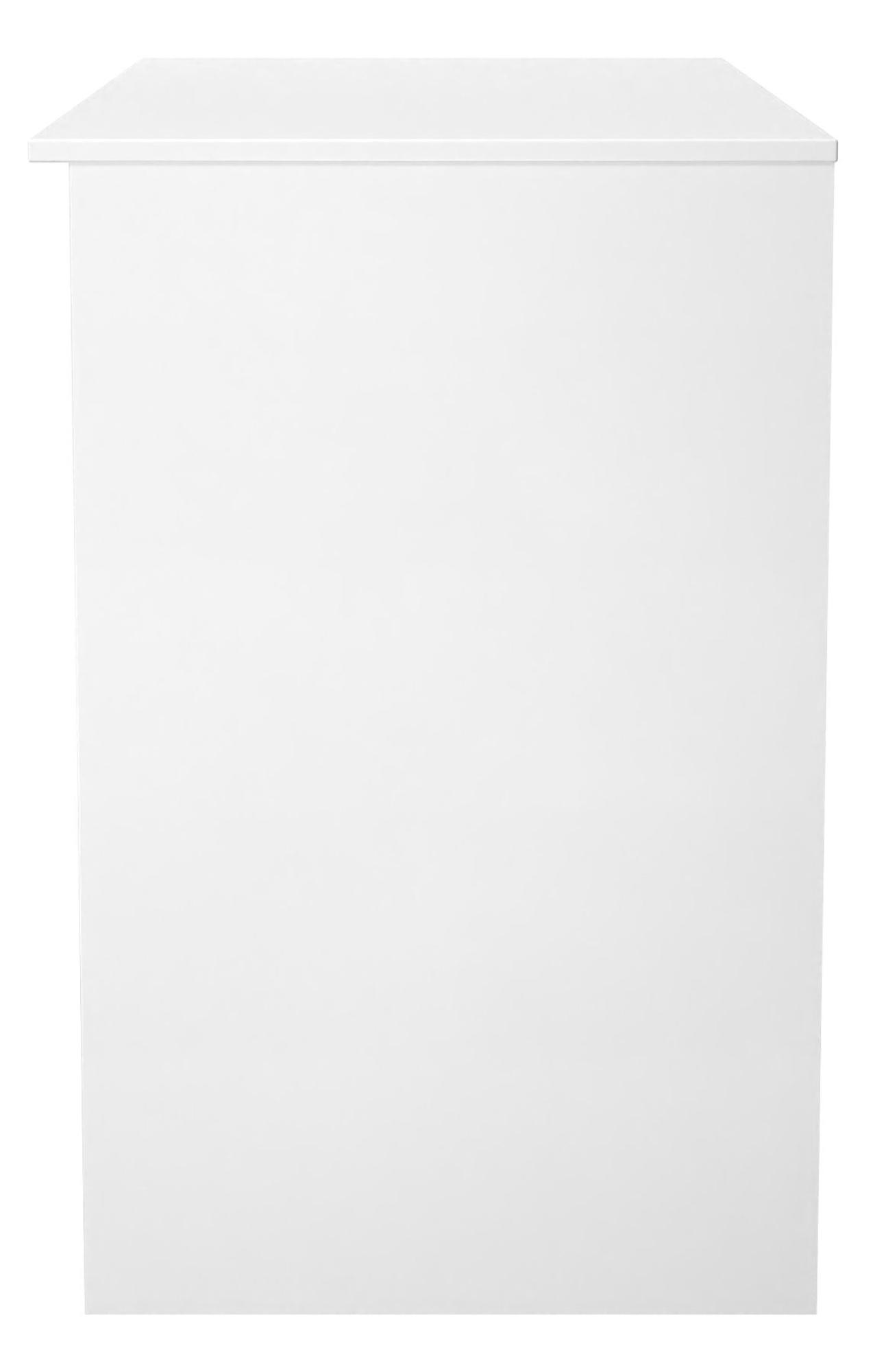 Product photograph of Worcester White 3 Drawer Desk from Choice Furniture Superstore.