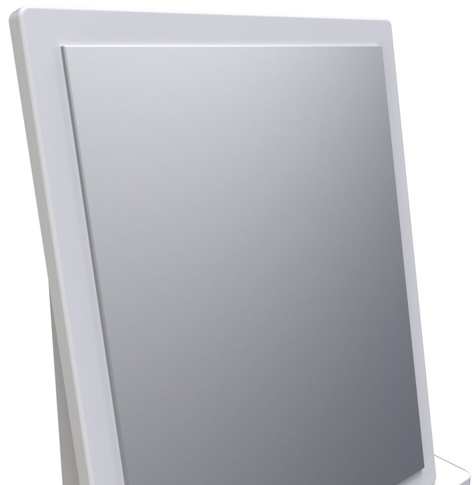 Product photograph of Worcester White Gloss Small Mirror from Choice Furniture Superstore.