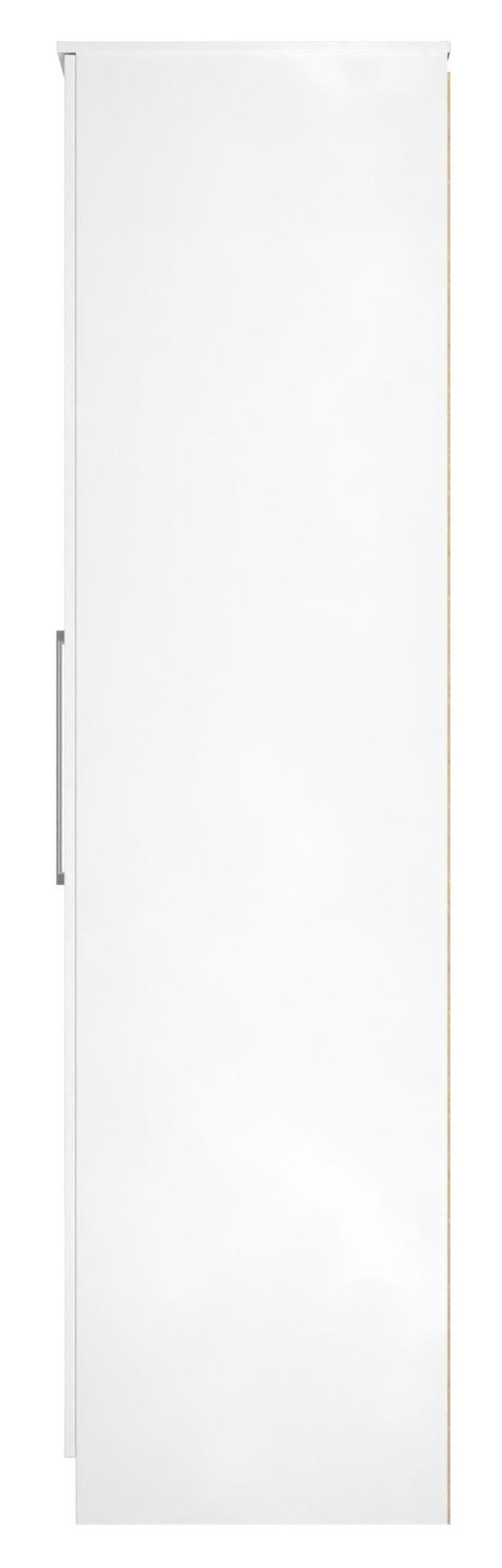 Product photograph of Worcester White 2 Door Plain Tall Wardrobe from Choice Furniture Superstore.