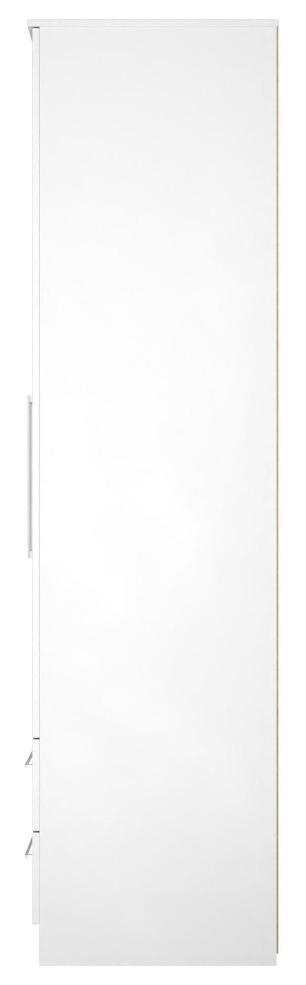 Product photograph of Worcester White 2 Door 2 Drawer Tall Wardrobe from Choice Furniture Superstore.