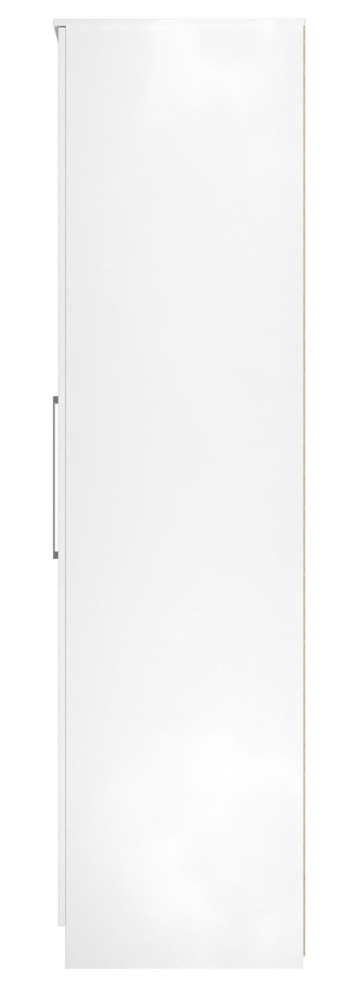 Product photograph of Worcester White 3 Door Tall Triple Wardrobe - 1 Mirror from Choice Furniture Superstore.