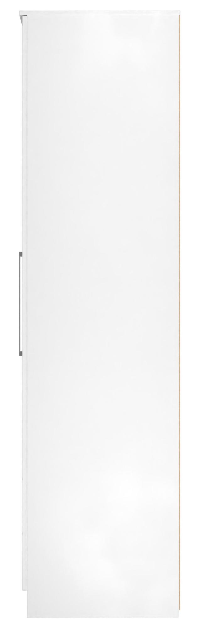 Product photograph of Worcester White 3 Door Tall Triple Wardrobe - Lhf 2 Drawers from Choice Furniture Superstore.