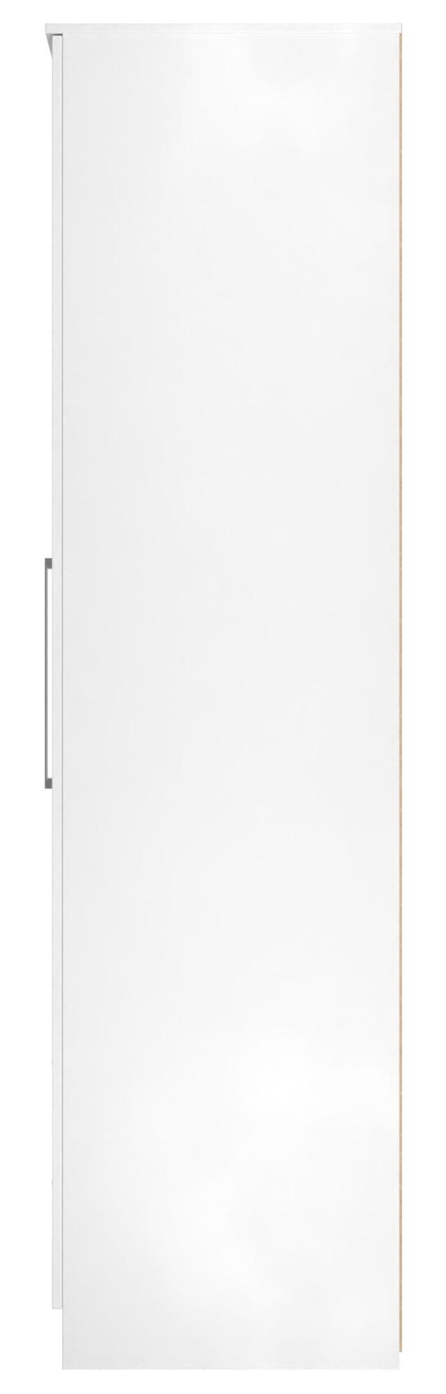 Product photograph of Worcester White 3 Door Tall Combi Wardrobe - 1 Mirror And Lhf 2 Drawers from Choice Furniture Superstore.